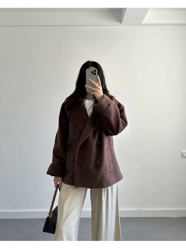 KAHVE PREMİUM KAŞE CEKET