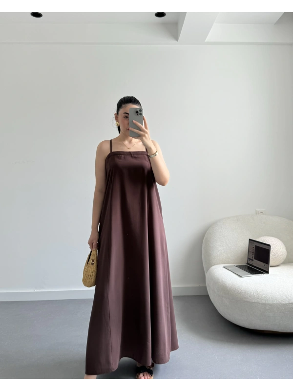 Kahve Premium Tensel Elbise
