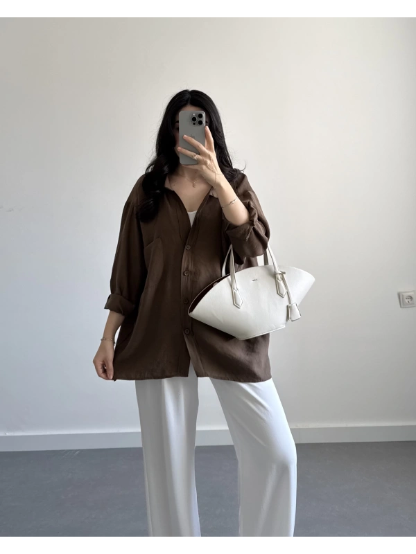 Kahve Tensel Gömlek