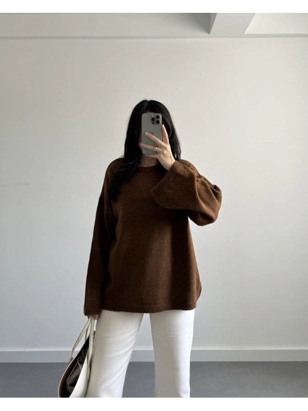 KAHVERENGİ PINTEREST KAZAK