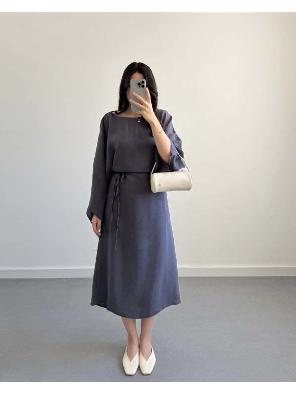 KEND ANTRASİT MSD TENSEL PREMİUM ELBİSE