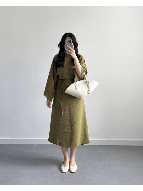 KEND YAĞ YEŞİL MSD TENSEL PREMİUM ELBİSE