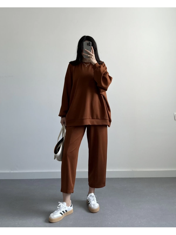 KİREMİT 2 İPLİK OVERSİZE TAKIM