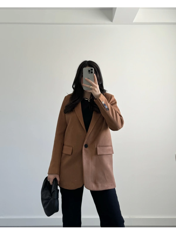 KİREMİT SÜET BLAZER