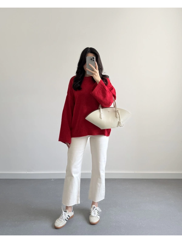 KIRMIZI PİNTEREST KAZAK