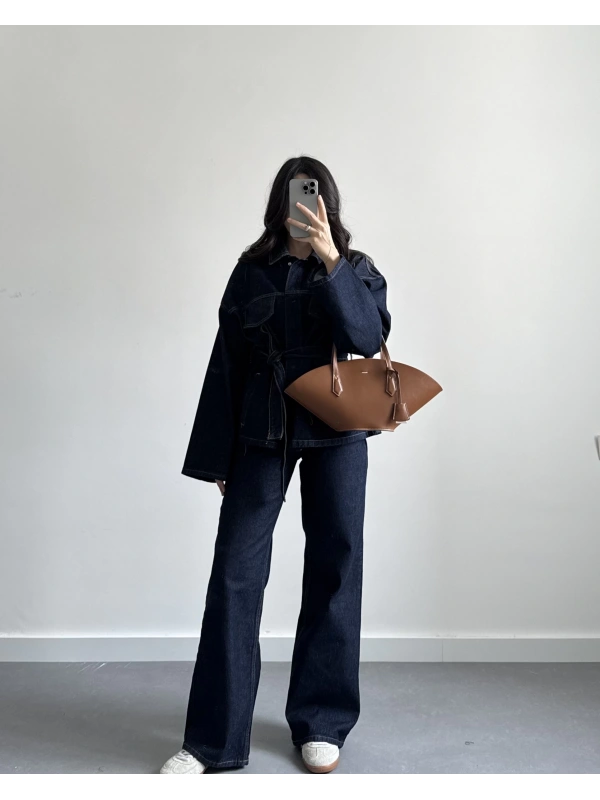 KOT CEKETLİ TASARIM JEAN TAKIM