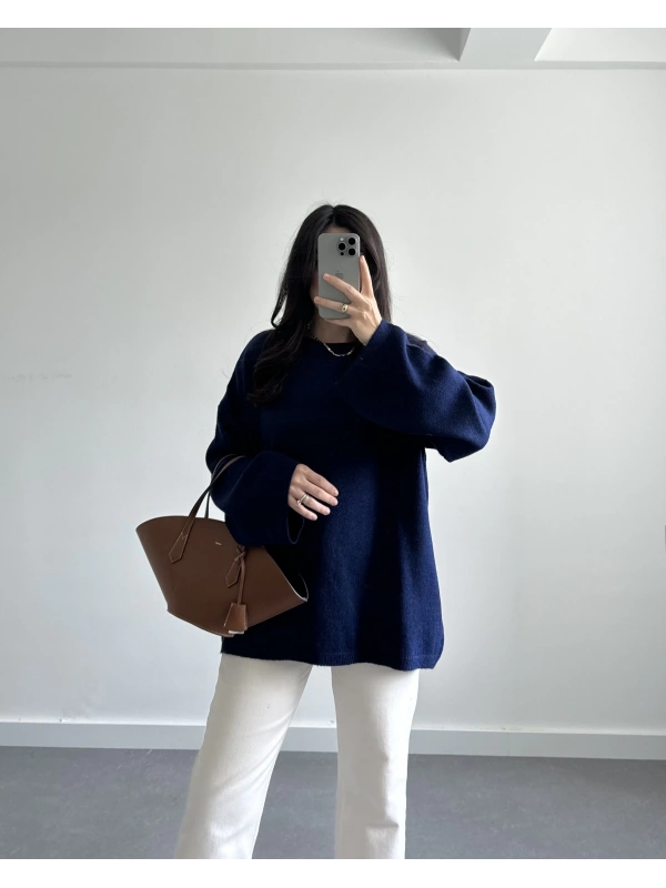 LACİVERT PINTEREST KAZAK