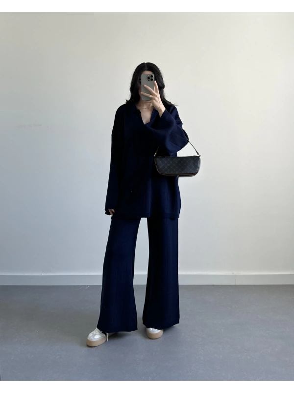 LACİVERT PREMİUM V YAKA TRİKO TAKIM