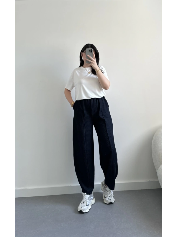 Lacivert şalvar pantolon