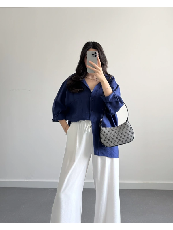 LACİVERT TENSEL GÖMLEK