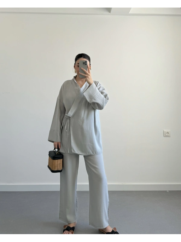 Lady Gri Tensel Takım