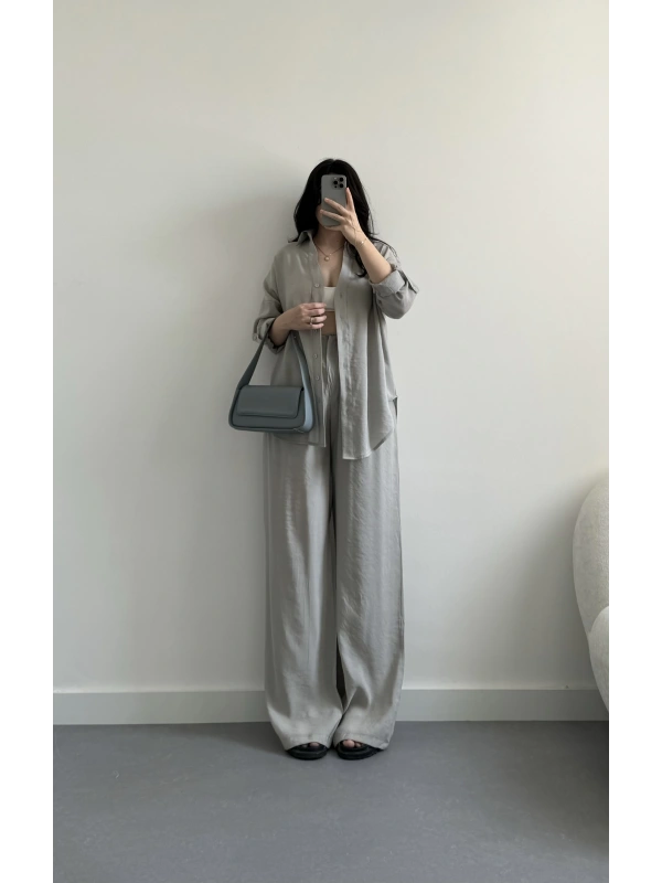 Lole gri tensel kumaş takım