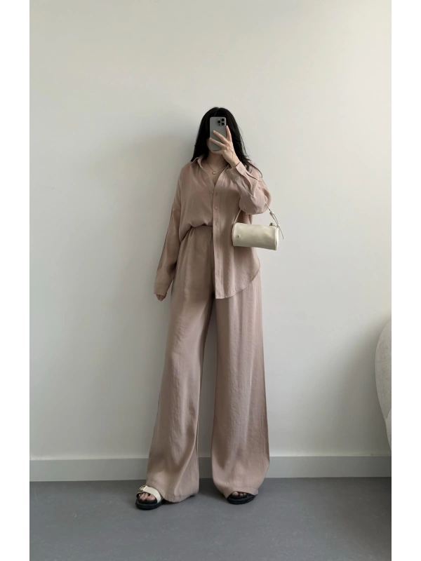 Lole açık vizon tensel kumaş takım