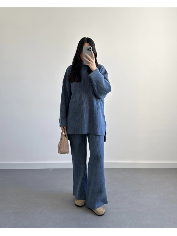 MAVİ PREMİUM SIK DOKUMA TRİKO TAKIM