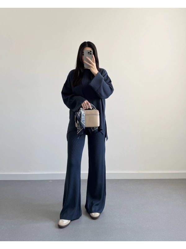 MAVİ SELANİK KUMAŞ TRİKO TAKIM