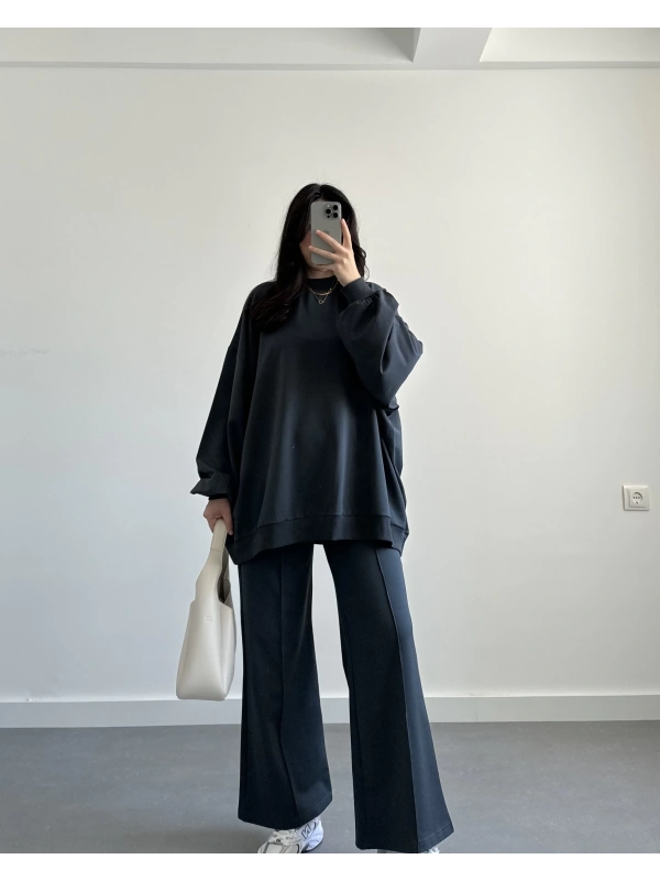 Mevsimlik Füme Oversize Takım