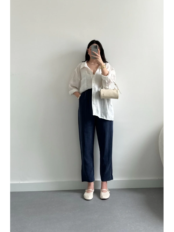 Msd lacivert havuç pantolon