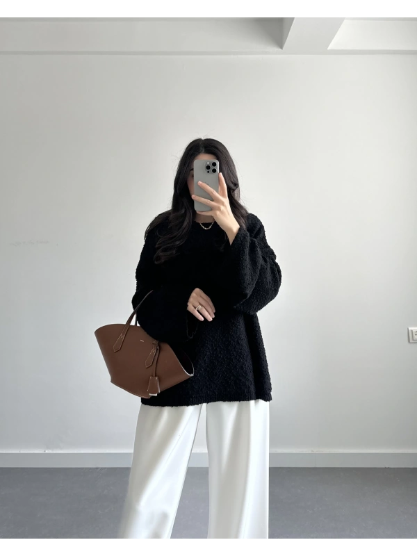 MSD TASARIM SİYAH KAZAK