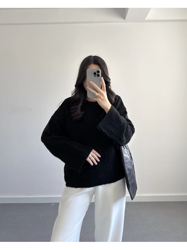 MSD TASARIM SİYAH KAZAK