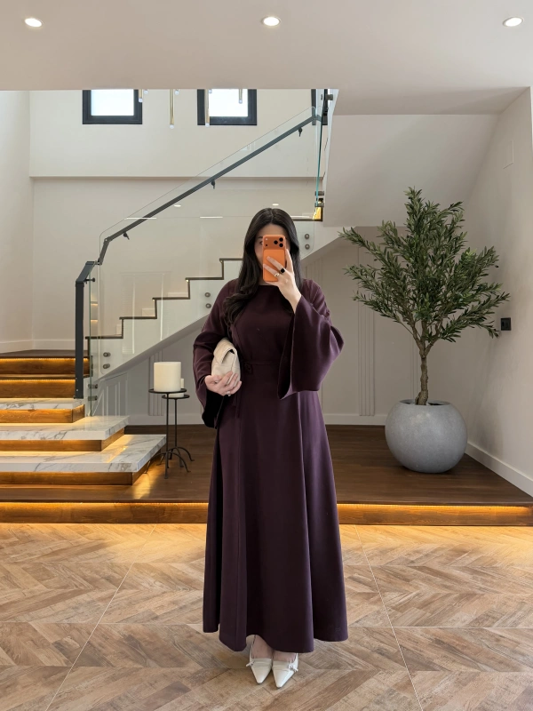 MÜRDÜM KULPLU BAĞCIKLI ELBİSE-2417