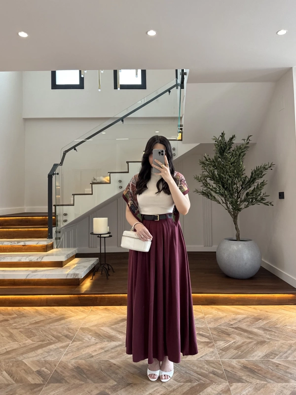 MÜRDÜM ÖN PİLE DETAY ETEK -580653