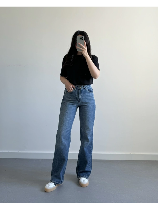 ORİJİNAL MARKA MAVİ STRAİGHT JEAN