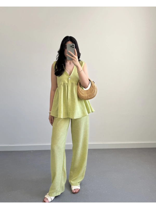 OTTO KETEN YELEKLİ TAKIM YEŞİL