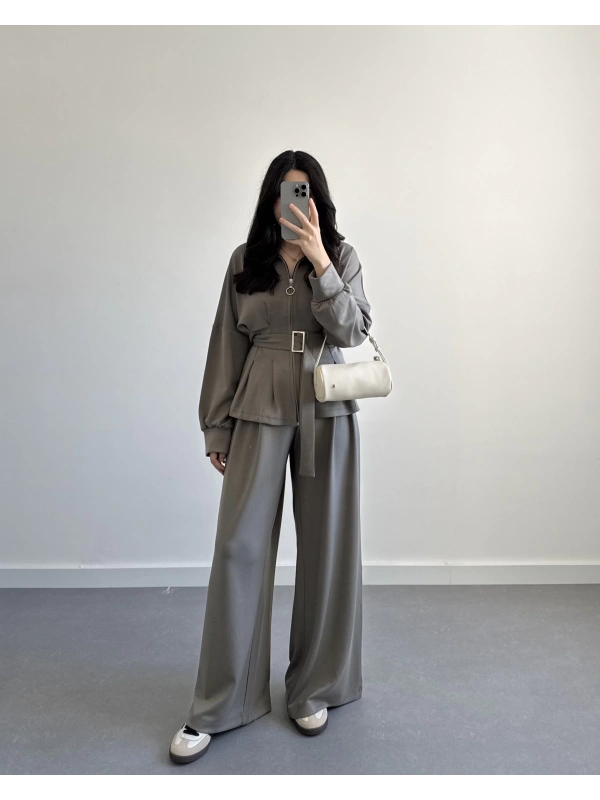 OYSH MODAL PİLELİ TAKIM ÇAĞLA YEŞİL