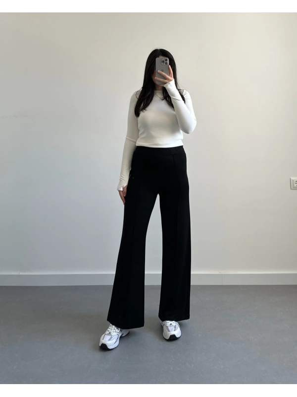 OYSH SİYAH ÇİMALI PANTOLON