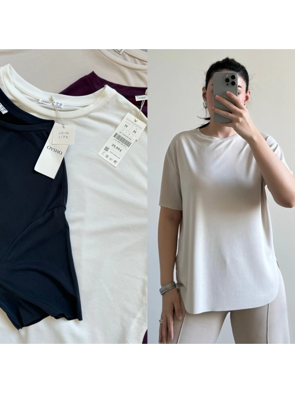 Oysho taş modal tshirt
