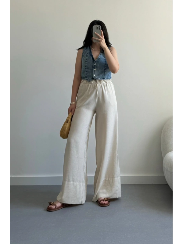 Rayne Taş Keten Pantolon