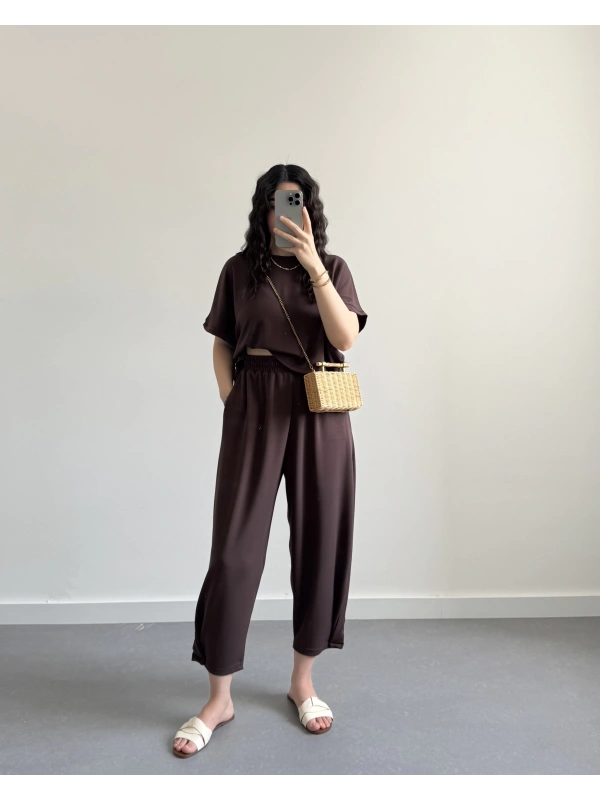 REX KAHVE MODAL KUMAŞ TAKIM