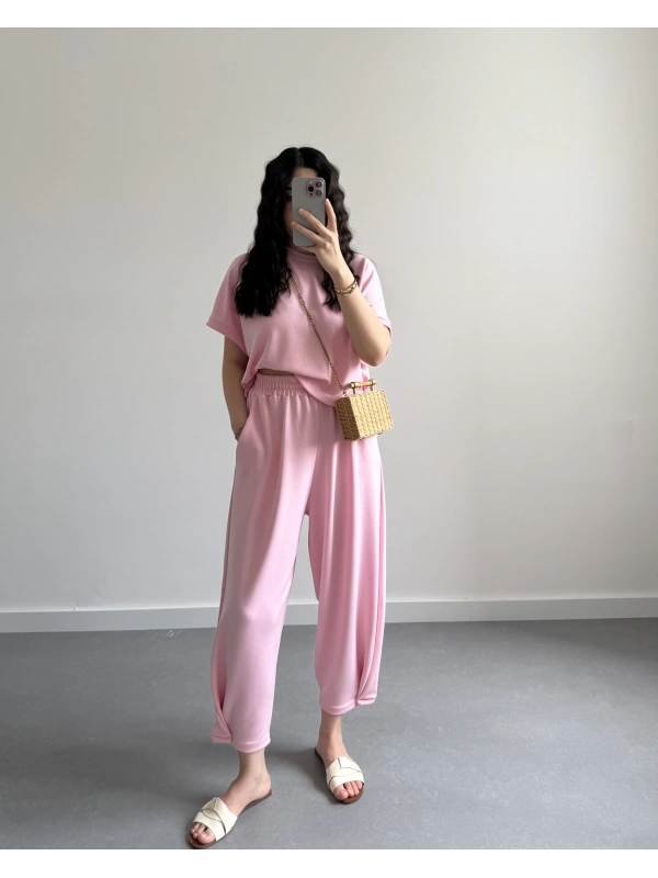 REX PEMBE MODAL KUMAŞ TAKIM