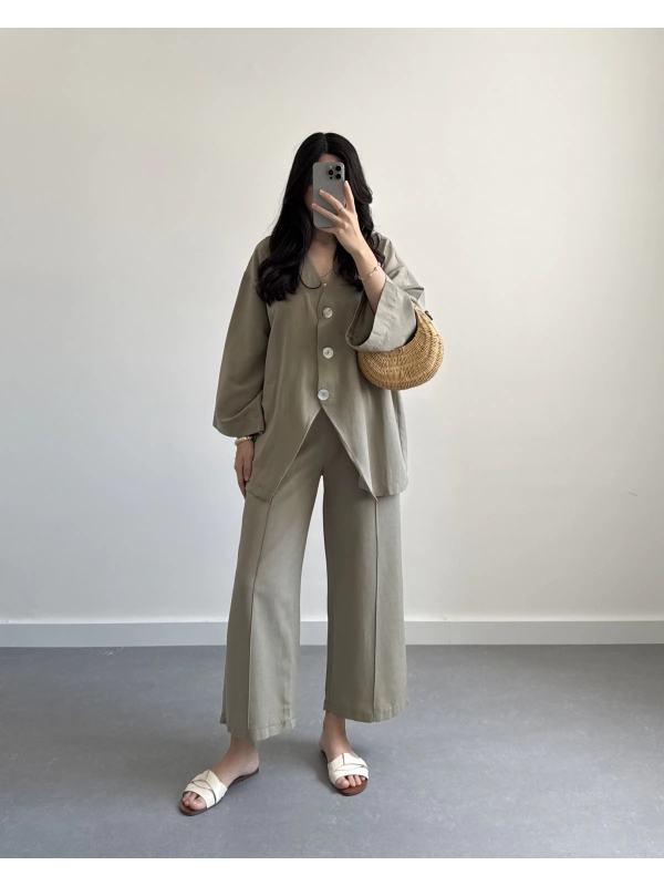 RİO HAKİ KETEN TASARIM TAKIM