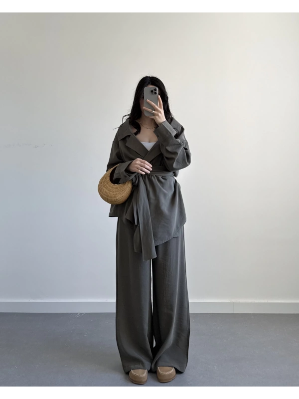 SETRA HAKİ TASARIM KUŞAKLI İKİLİ TAKIM