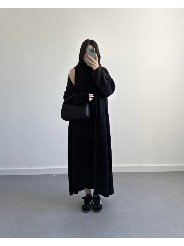 SİYAH BALIKÇI YAKA 2’Lİ TRİKO TAKIM