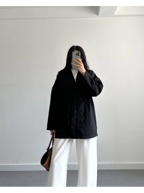 SİYAH KAPİTONE CEKET