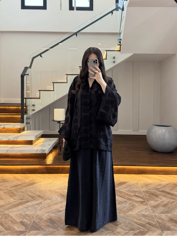 SİYAH LASTİKLİ MODAL PANTOLON -50979