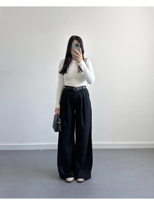 SİYAH PALAZZO PANTOLON