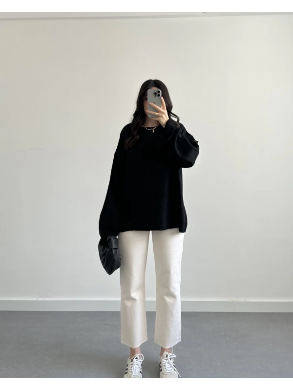 SİYAH PİNTEREST KAZAK