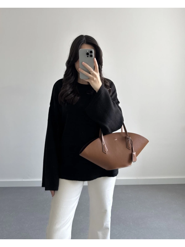 SİYAH PİNTEREST KAZAK