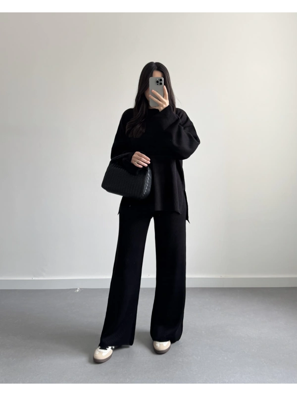 SİYAH SELANİK KUMAŞ TRİKO TAKIM