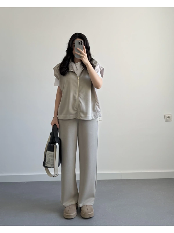 TAŞ MODAL TASARIM YELEKLİ TAKIM