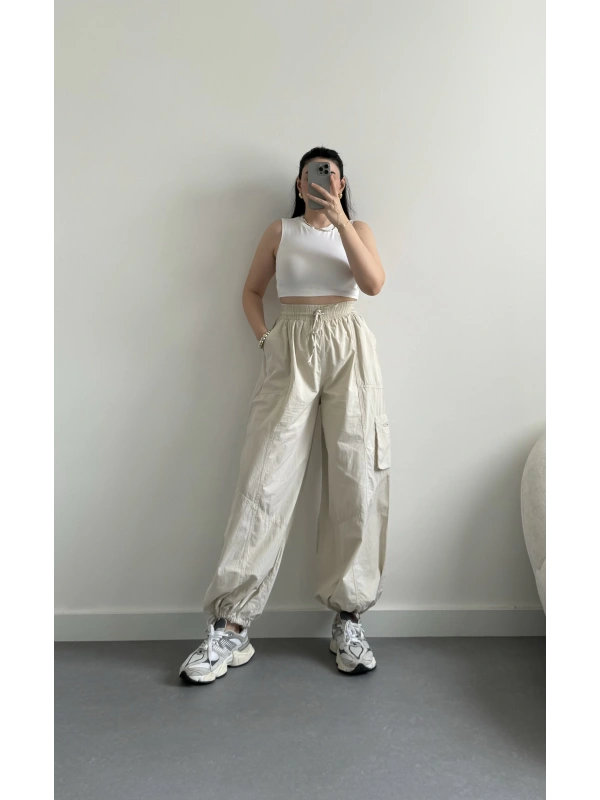 Taş paraşüt kargo pantolon