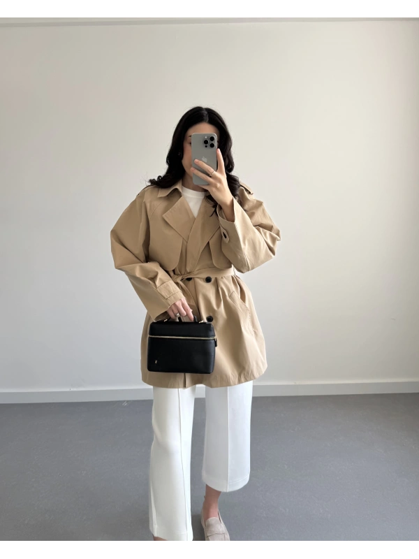 VİZON ARA BOY PREMİUM TRENÇKOT