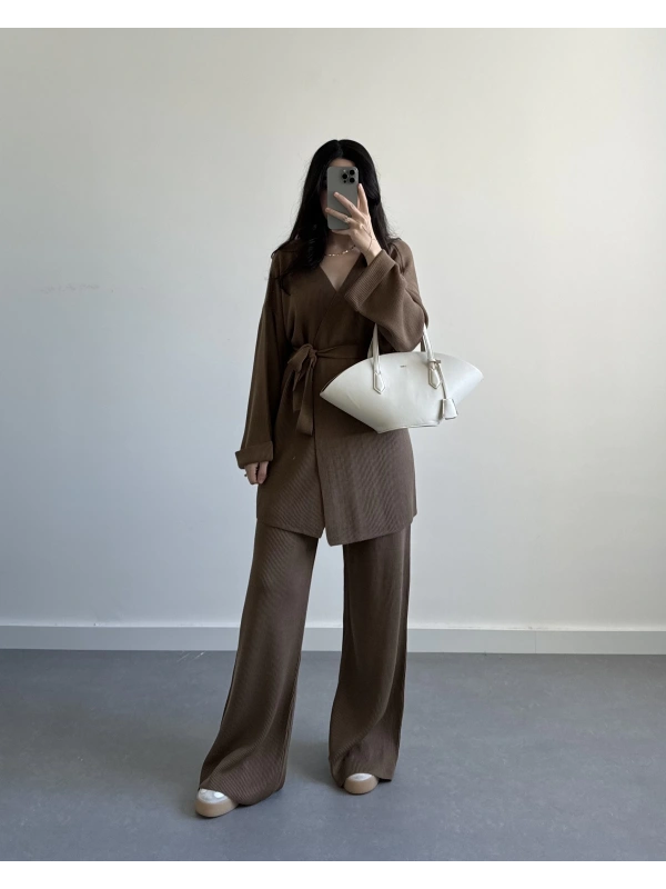 VİZON PREMİUM HIRKALI TRİKO TAKIM