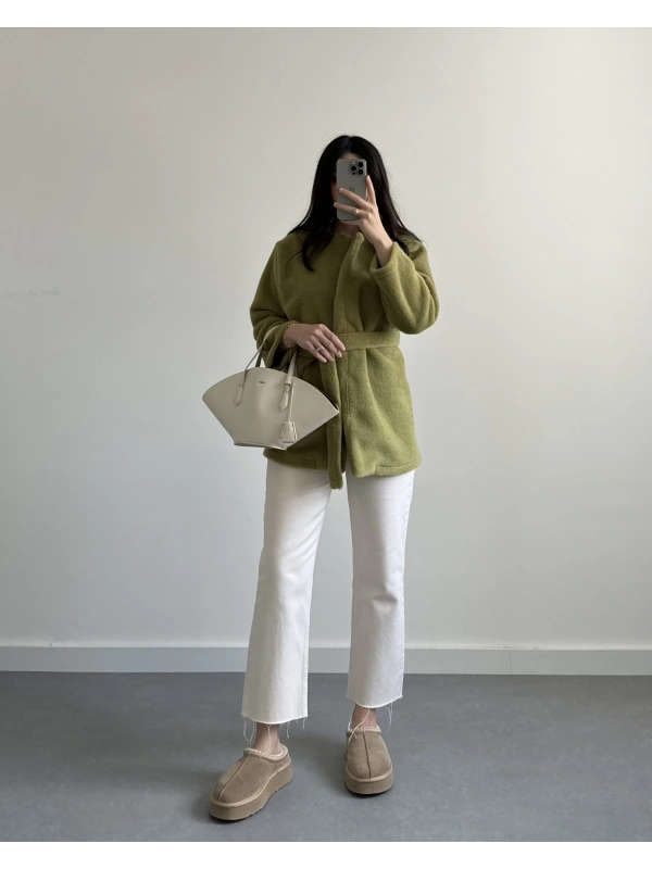 YAĞ YEŞİL TEDDY CEKET