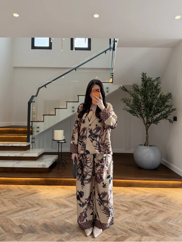 YAPRAK DESENLİ TAKIM-51476