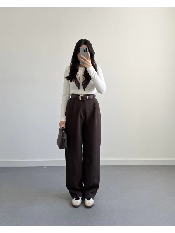 ZR MODEL KAHVE KUMAŞ PANTOLON