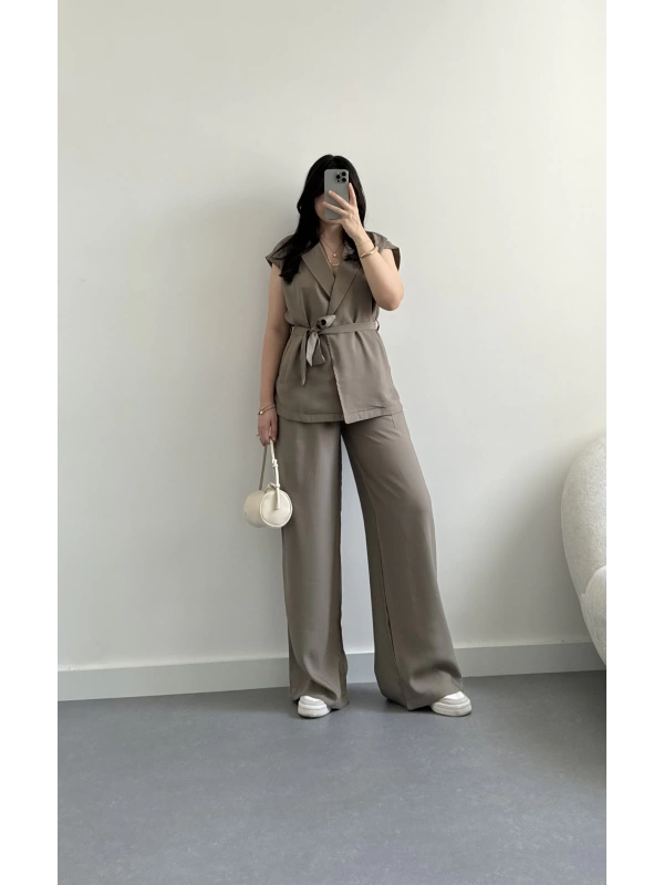 Zr model premium vizon yelek takım